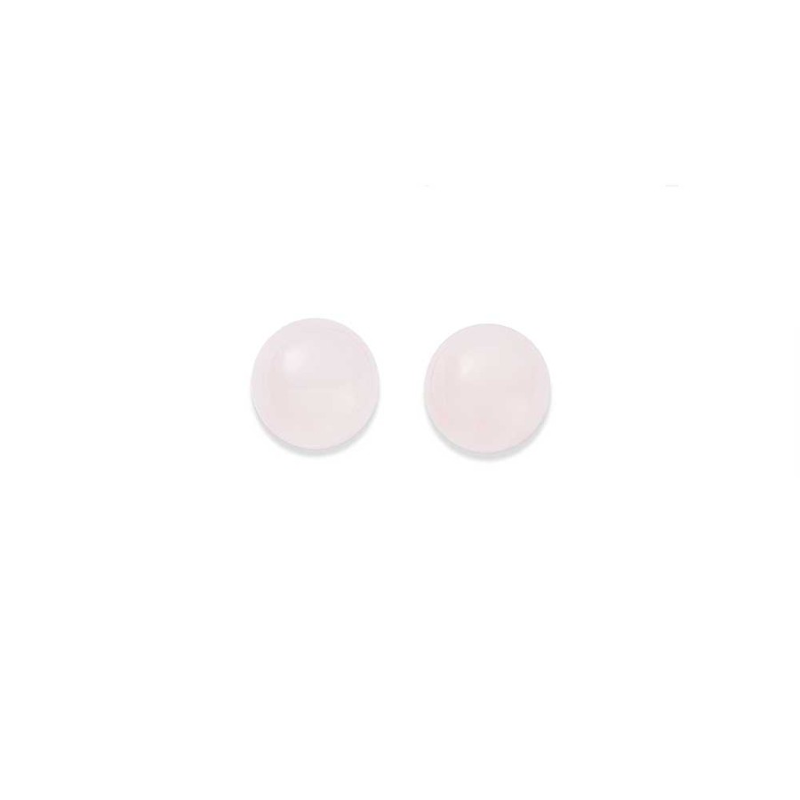 Earrings Pascoes | 9Ct Rose Gold Rose Quartz Earrings