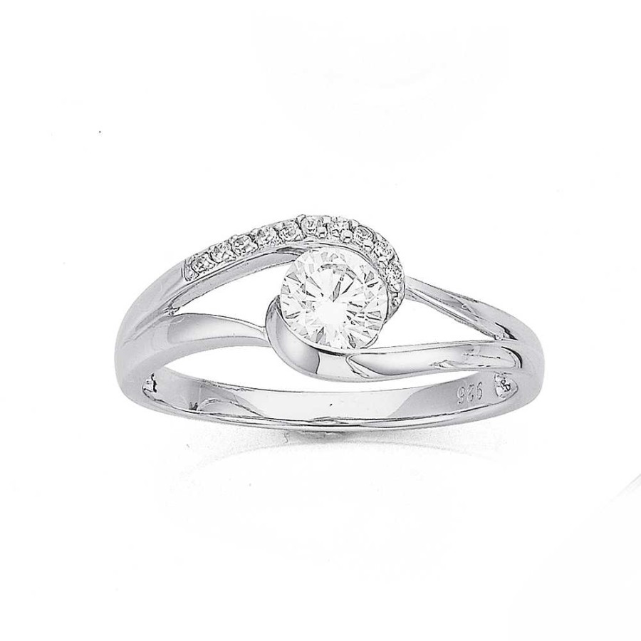 Rings Pascoes | Sterling Silver Cubic Zirconia Ring