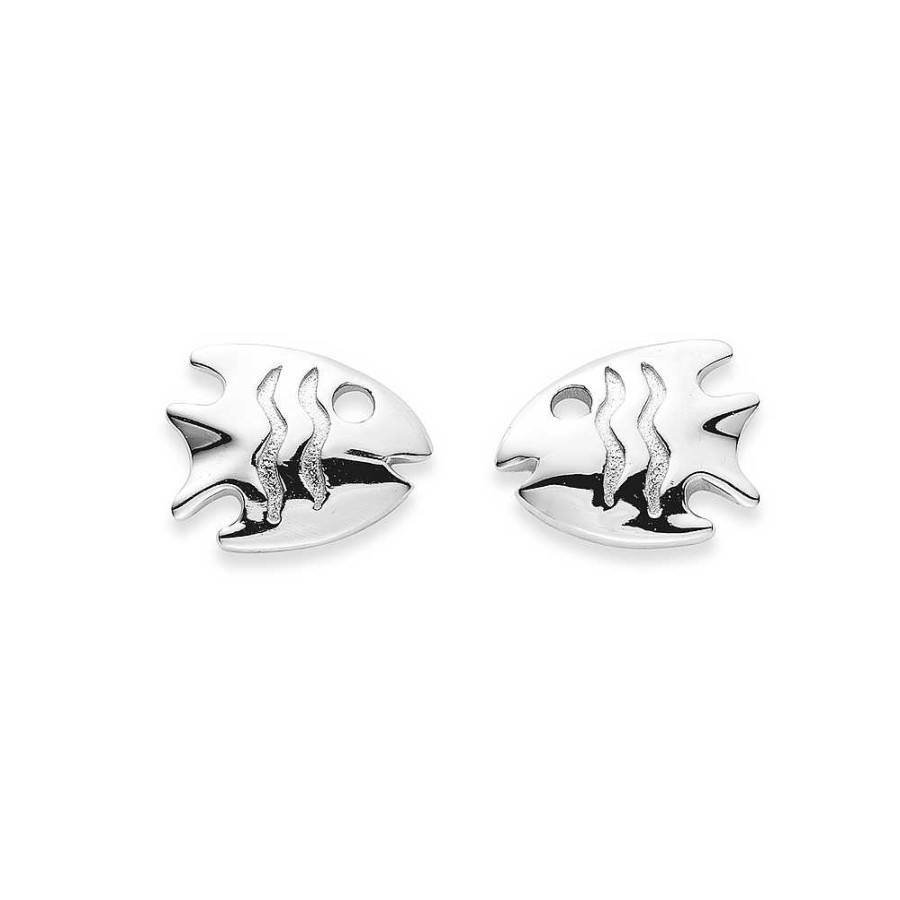 Earrings Pascoes | Sterling Silver Tropical Fish Studs