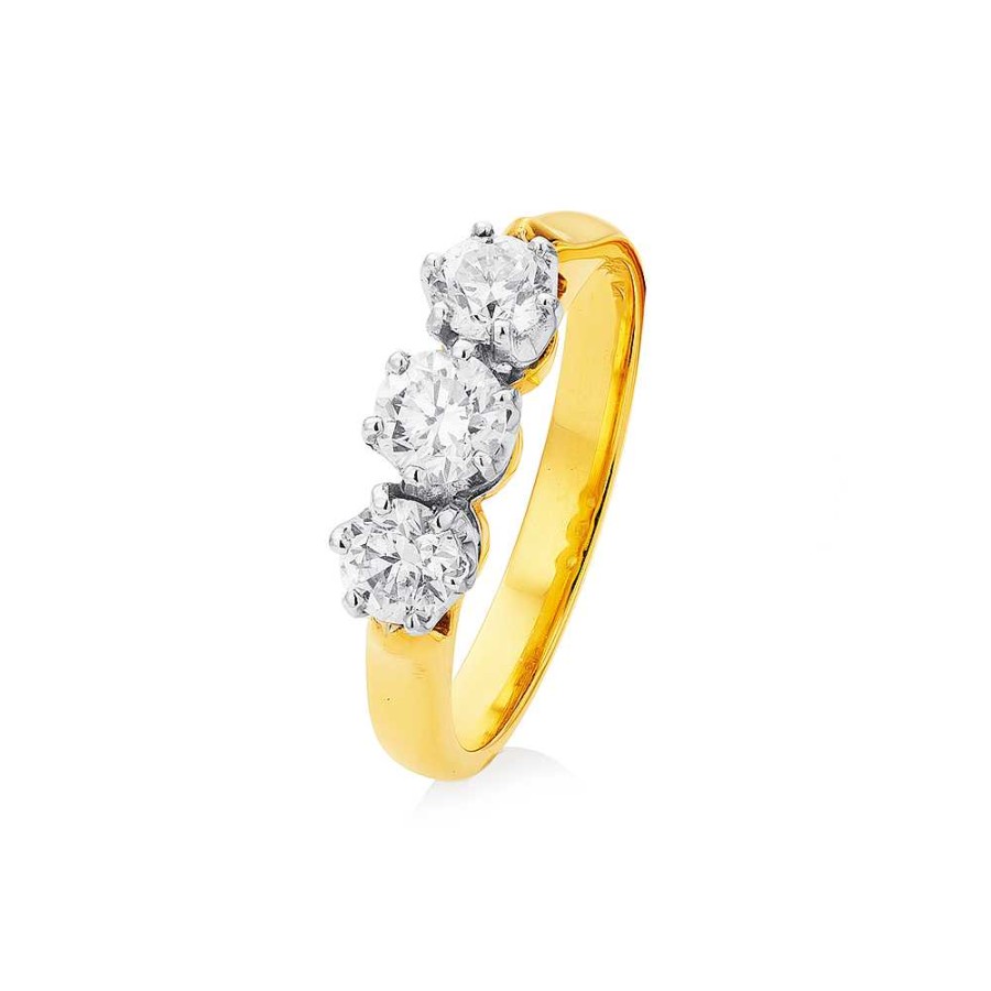 Rings Pascoes | 18Ct Diamond 3 Stone Ring Tdw=.50Ct