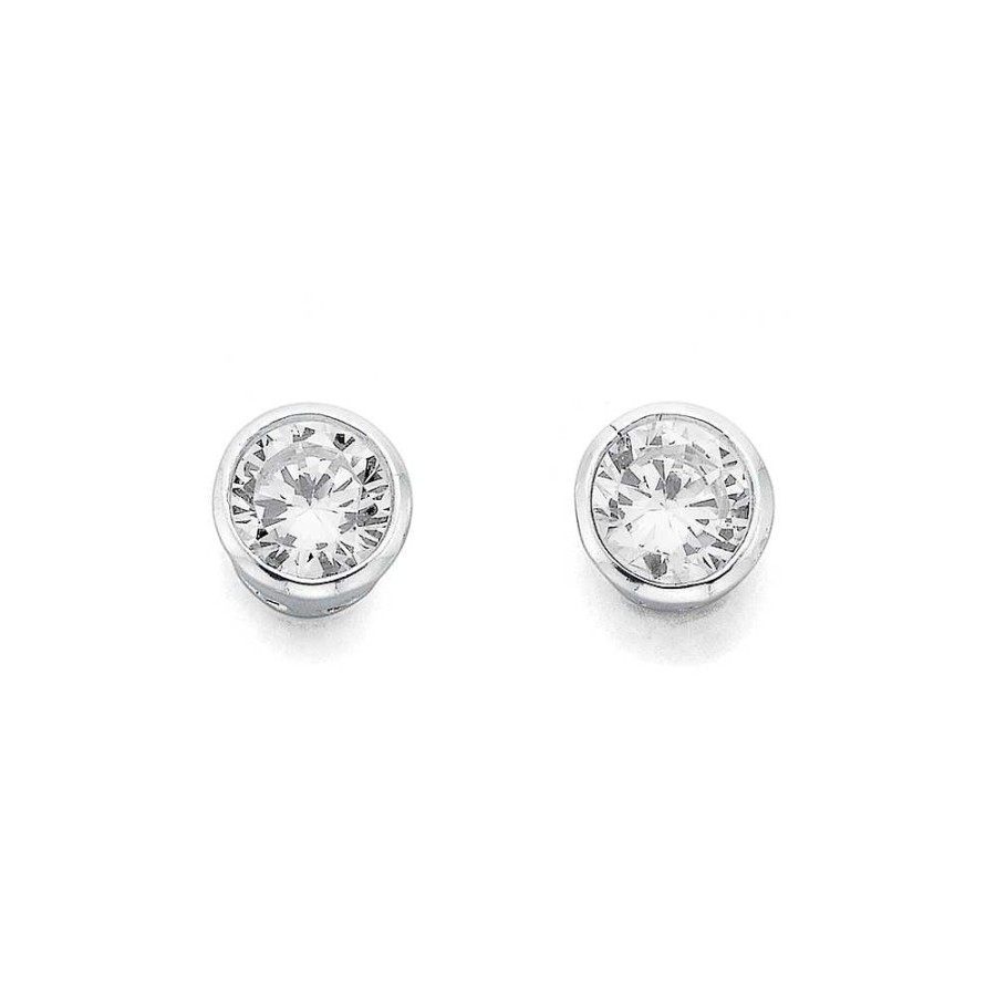 Earrings Pascoes | Sterling Silver Cubic Zirconia Studs