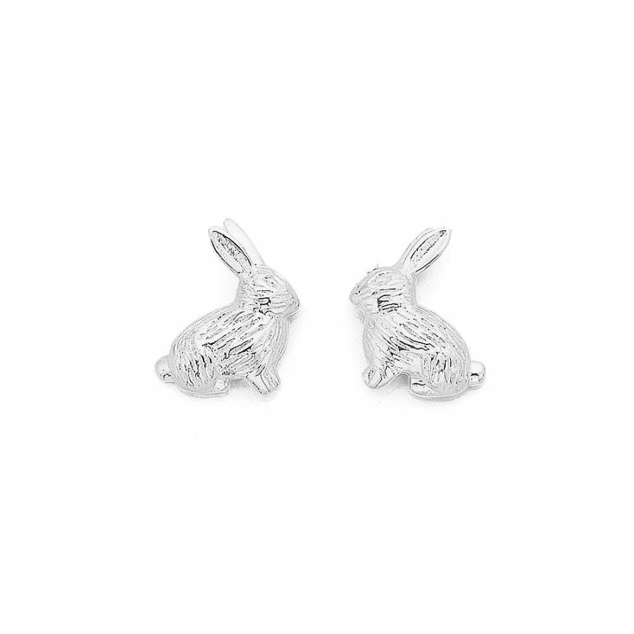 Earrings Pascoes | Sterling Silver Rabbit Studs