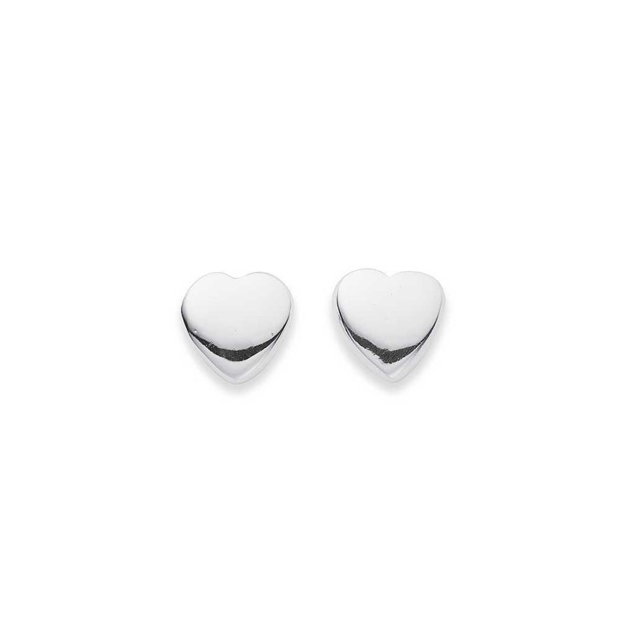 Earrings Pascoes | Sterling Silver Heart Studs