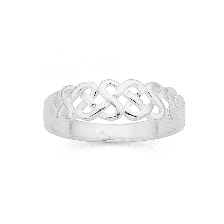 Rings Pascoes | Sterling Silver Celtic Plait Ring