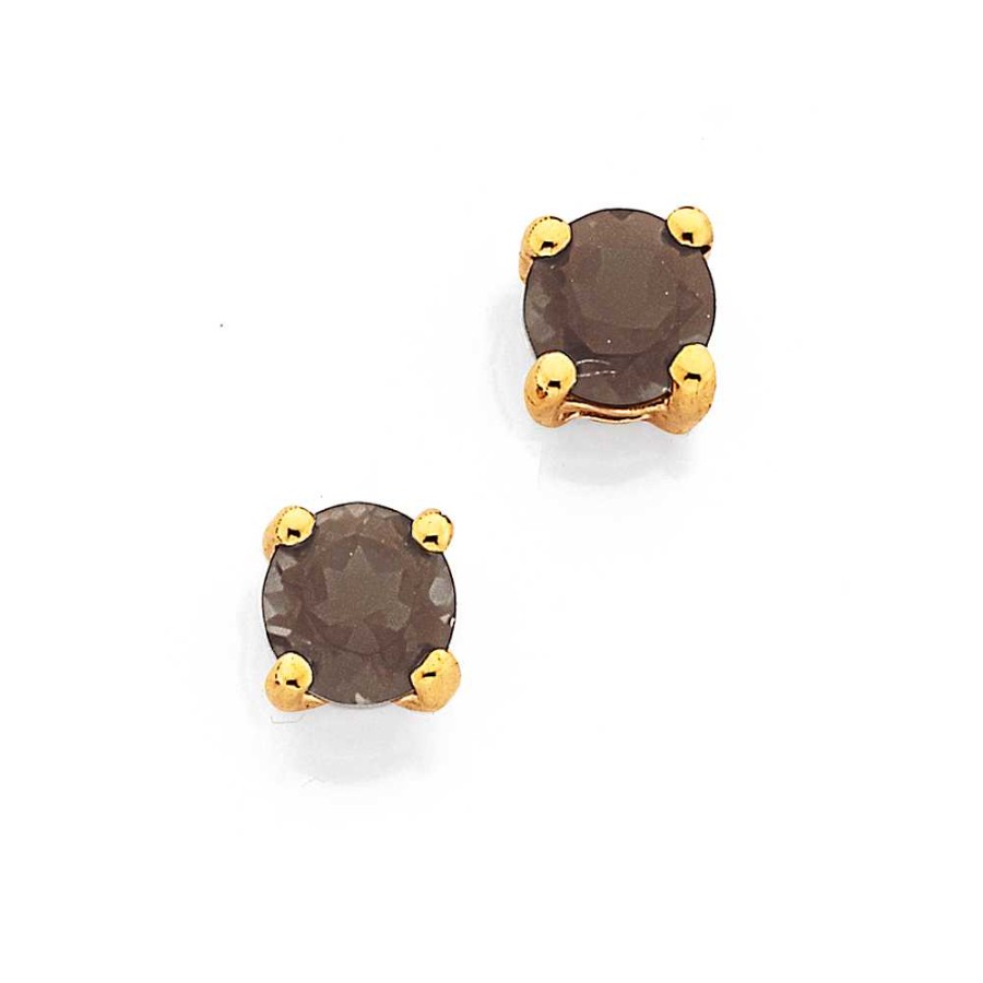 Earrings Pascoes | 9Ct Smoky Quartz Studs