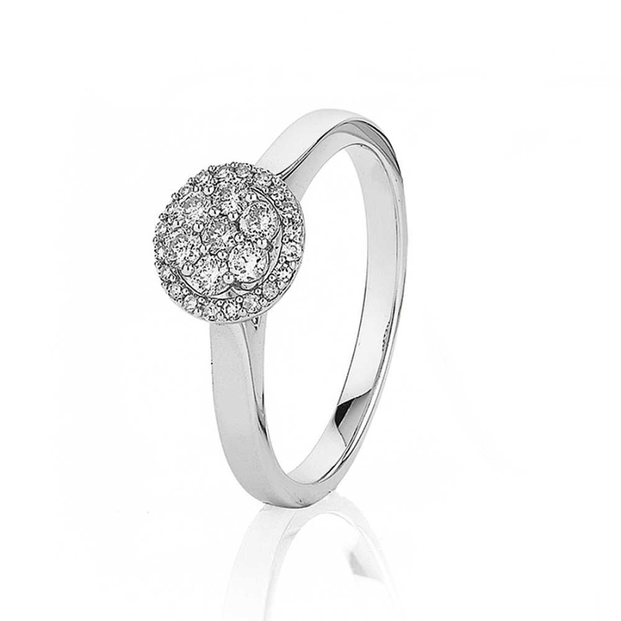 Rings Pascoes | 9Ct White Gold Diamond Ring