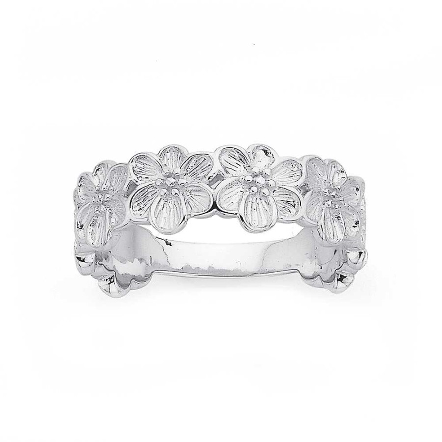 Rings Pascoes | Sterling Silver Floral Ring