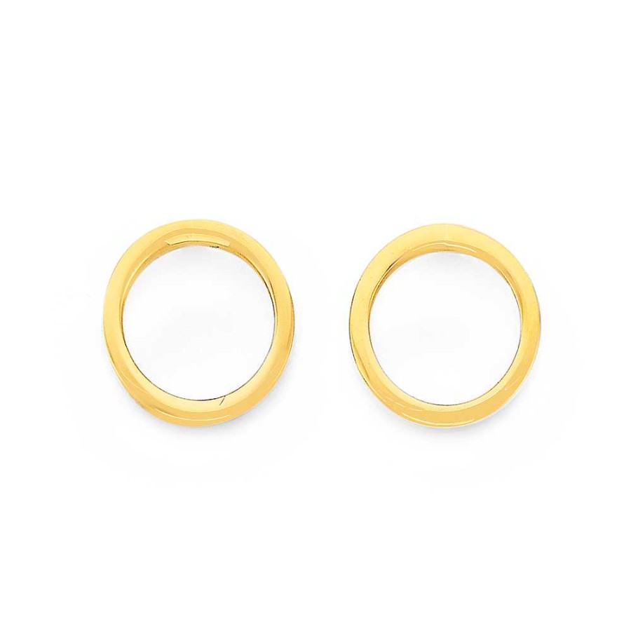 Earrings Pascoes | 9Ct Open Circle Studs