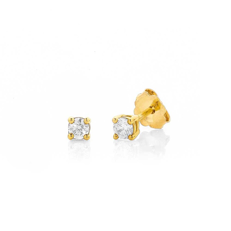 Earrings Pascoes | 9Ct Diamond Studs Tdw=.15Ct