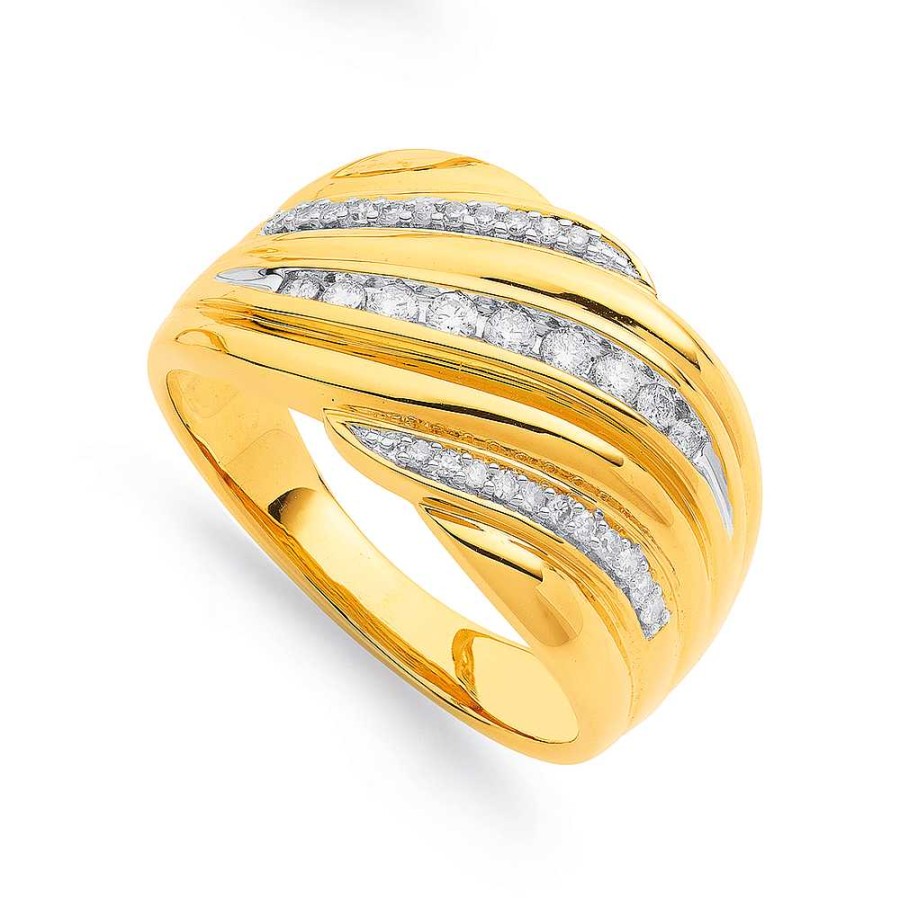 Rings Pascoes | 9Ct Diamond Dress Band Tdw=.25Ct