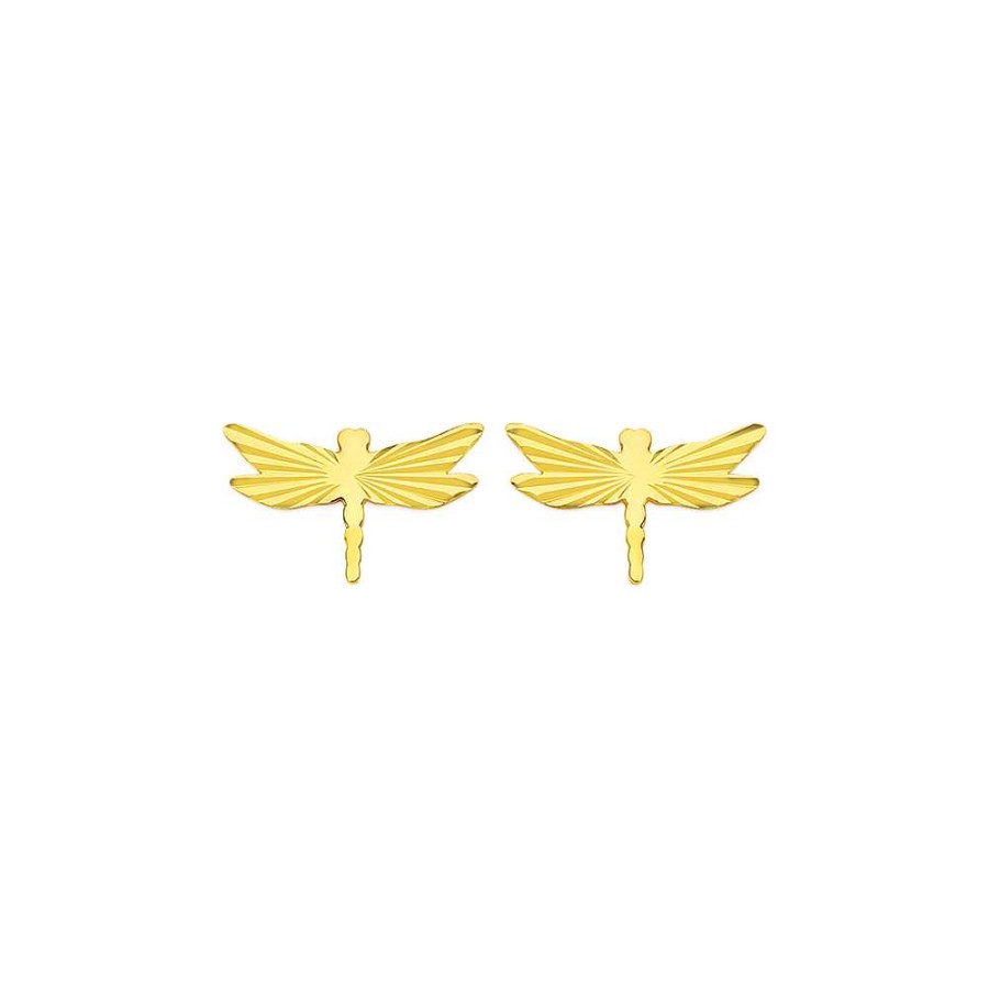 Earrings Pascoes | 9Ct Dragonfly Studs