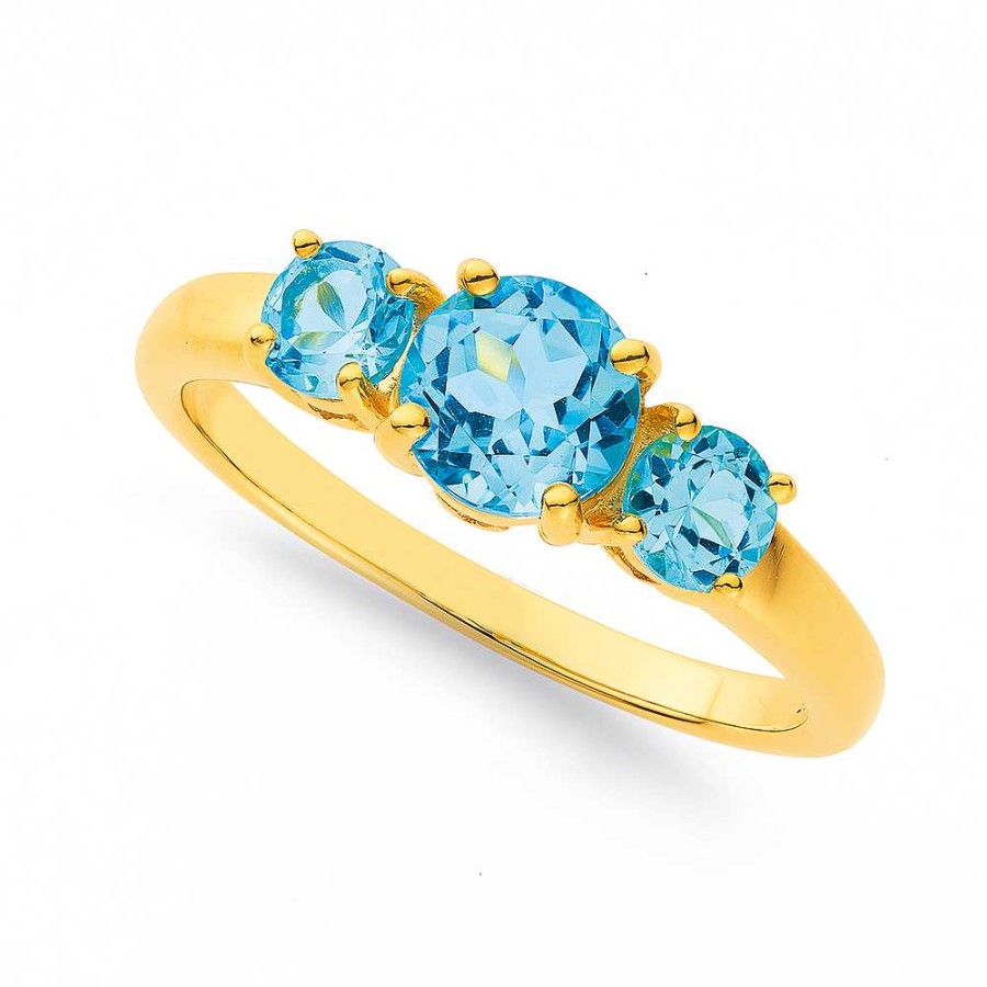 Rings Pascoes | 9Ct Blue Topaz Ring