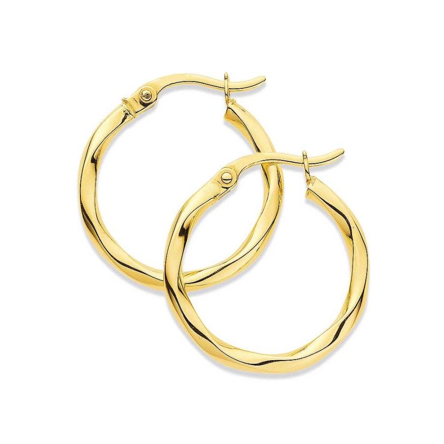 Earrings Pascoes | 9Ct Twist Hoops