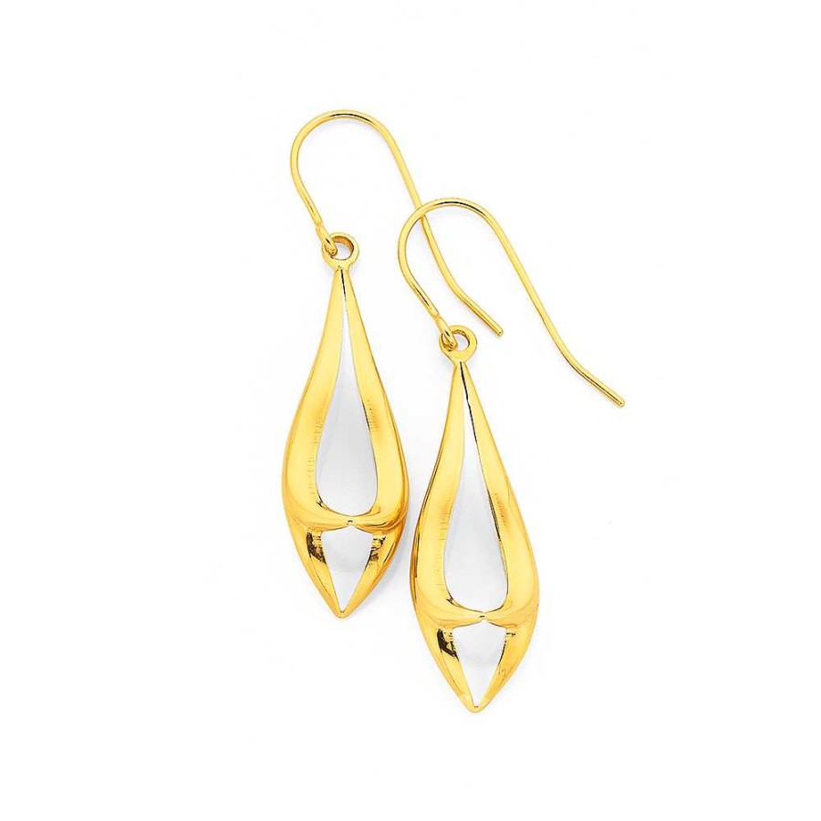 Earrings Pascoes | 9Ct Flare Drop Earrings