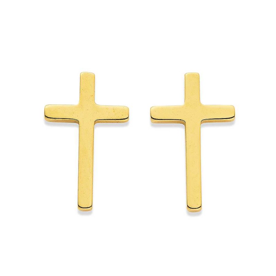 Earrings Pascoes | 9Ct Cross Studs