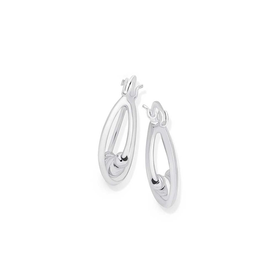 Earrings Pascoes | Silver Double Hoops 20Mm