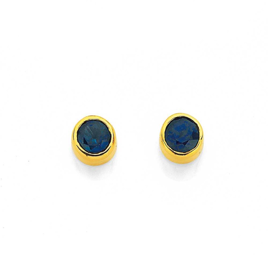 Earrings Pascoes | 9Ct Sapphire Stud Earrings