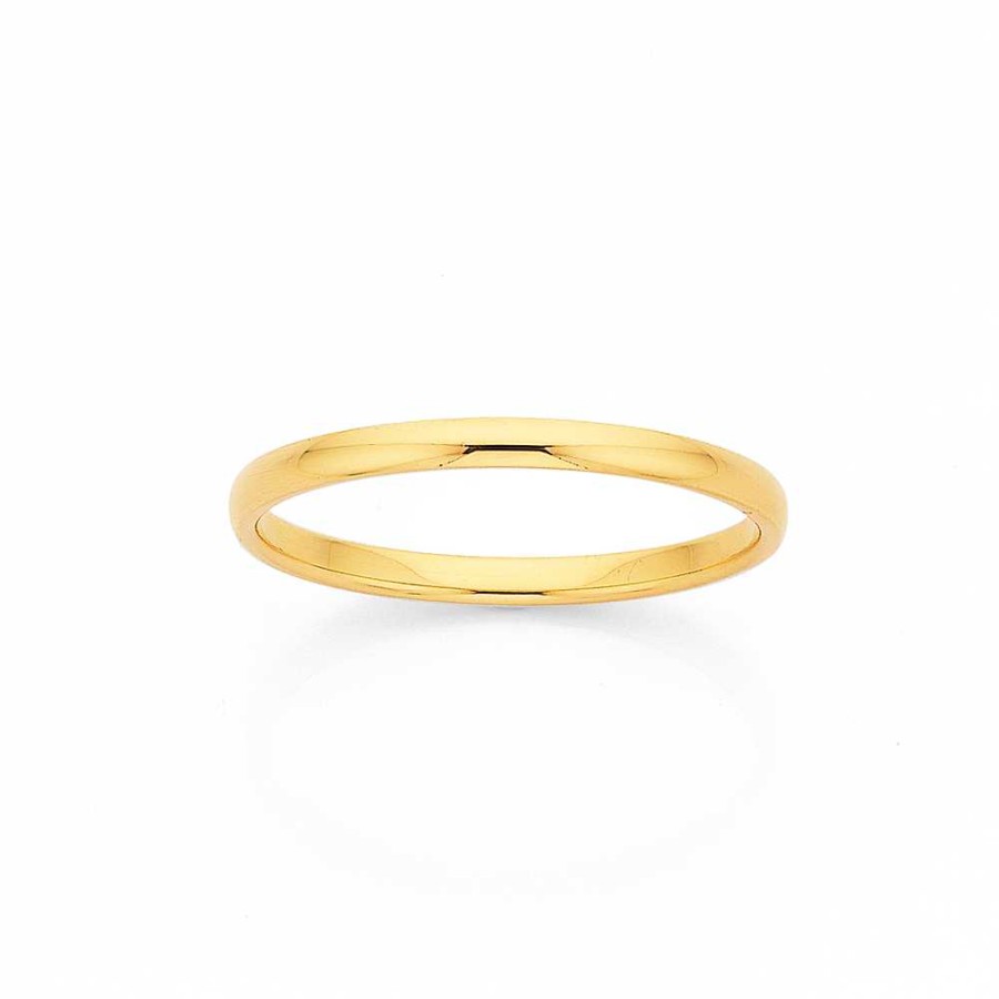 Rings Pascoes | 9Ct 1.5Mm Plain Wedding Band