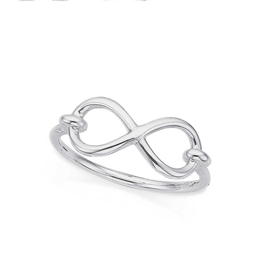 Rings Pascoes | Sterling Silver Infinity Ring Size Q