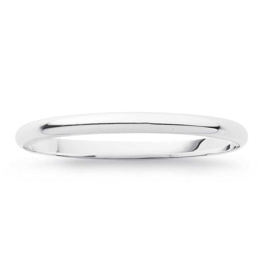 Bangles Pascoes | Sterling Silver 65Mm Round Bangle