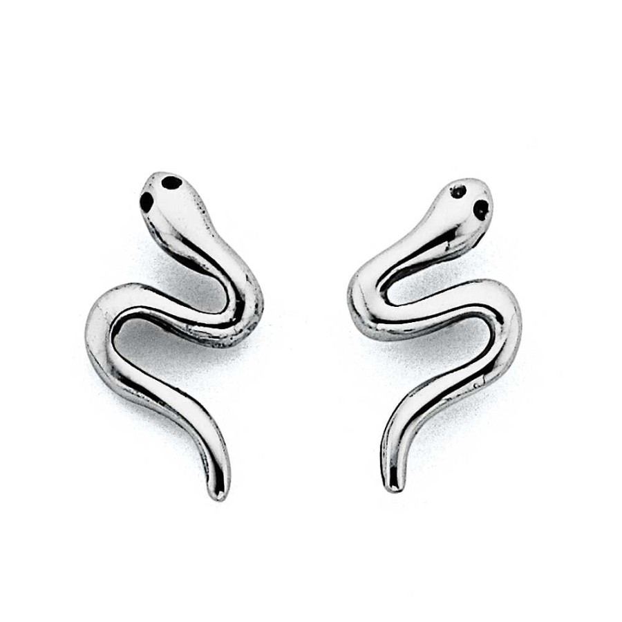 Earrings Pascoes | Sterling Silver Snake Studs