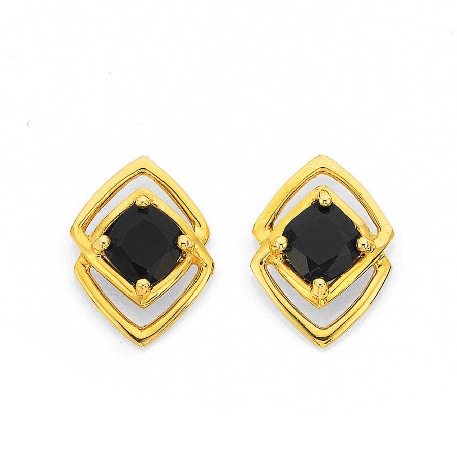 Earrings Pascoes | 9Ct Onyx Earrings