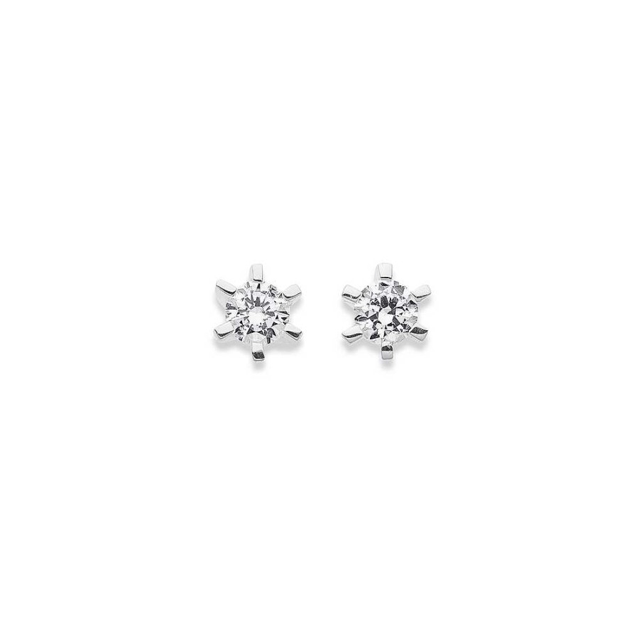 Earrings Pascoes | Sterling Silver Cubic Zirconia Studs