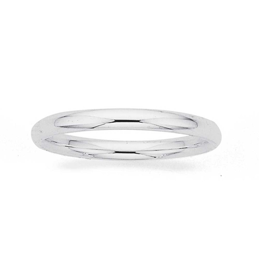 Rings Pascoes | Sterling Silver 2Mm Band Ring Size L