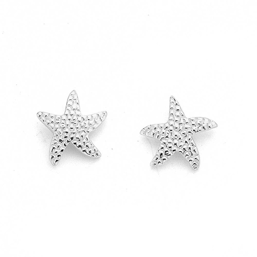 Earrings Pascoes | Starfish Studs In Sterling Silver