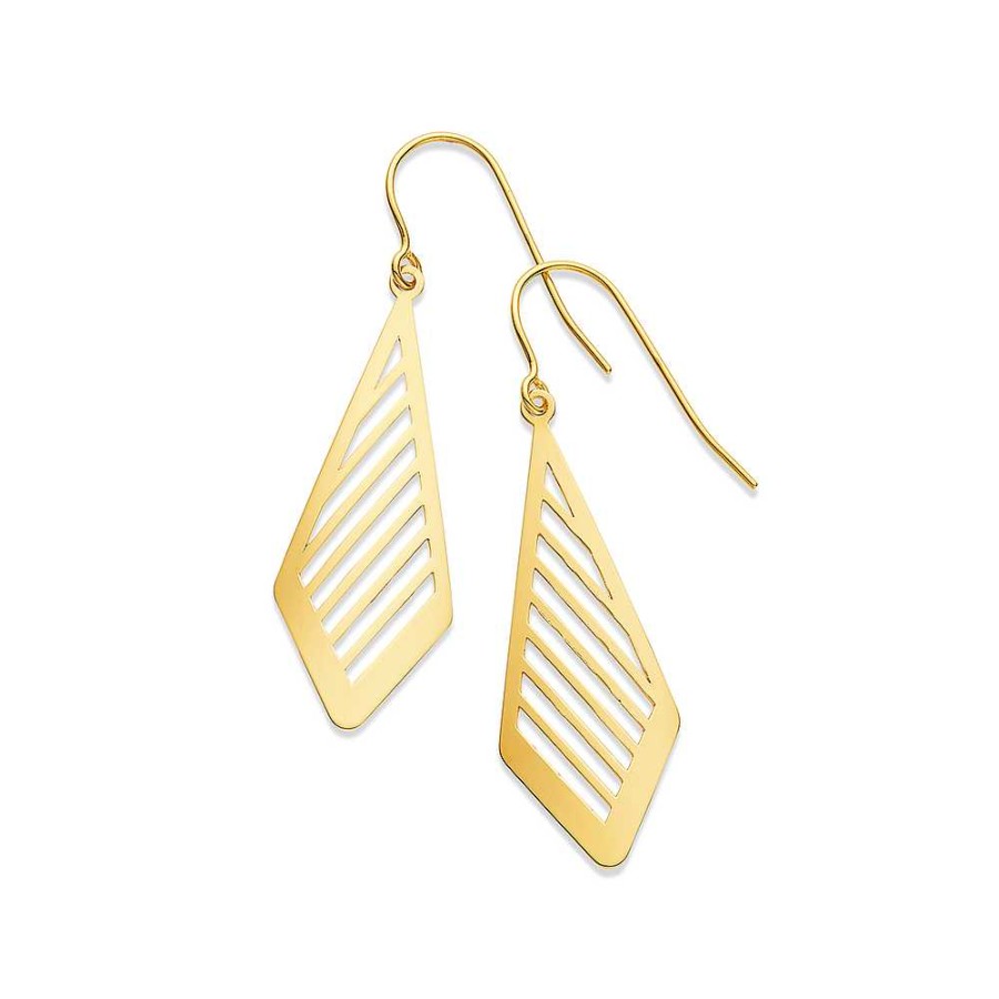 Earrings Pascoes | 9Ct Stripe Earrings