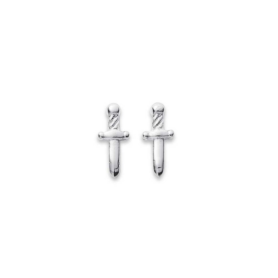 Earrings Pascoes | Sterling Silver Sword Studs