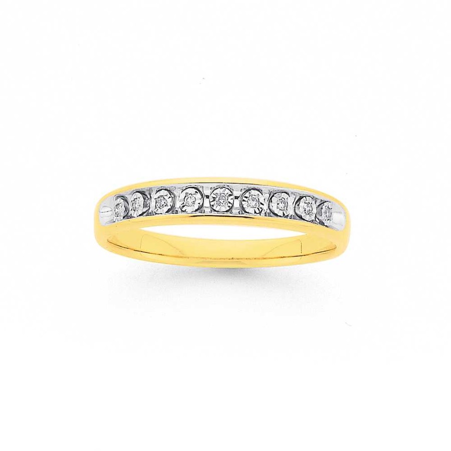 Rings Pascoes | 9Ct, Diamond Anniversary Band