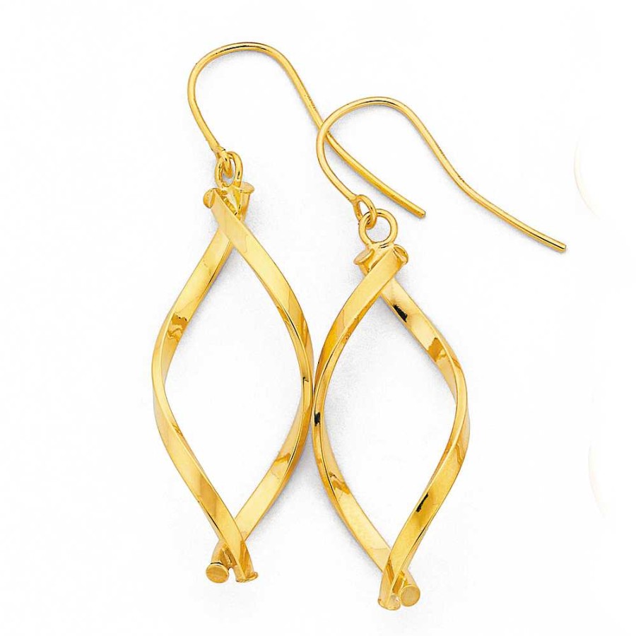 Earrings Pascoes | 9Ct Twist Earrings