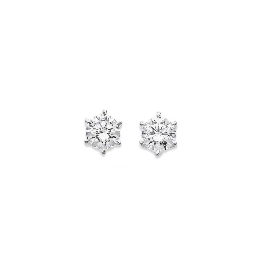 Earrings Pascoes | Sterling Silver Cz Studs