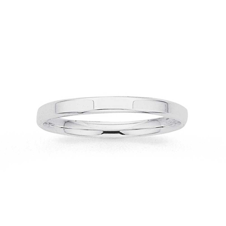 Rings Pascoes | Sterling Silver 2Mm Band Ring Size M