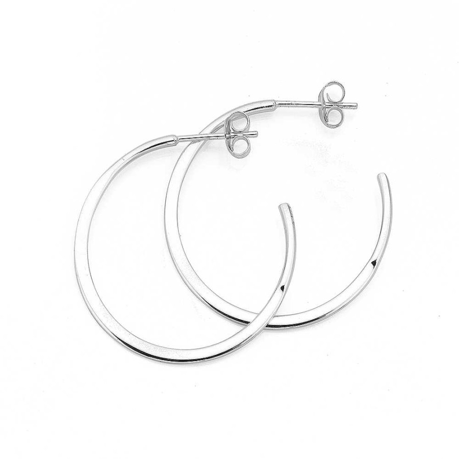 Earrings Pascoes | Sterling Silver 30Mm Hoops