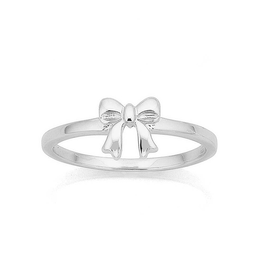 Rings Pascoes | Sterling Silver Mini Bow Ring