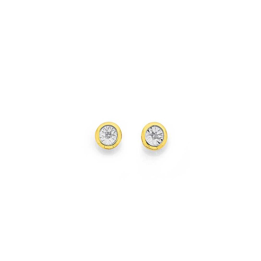 Earrings Pascoes | 9Ct, Diamond Stud Earrings