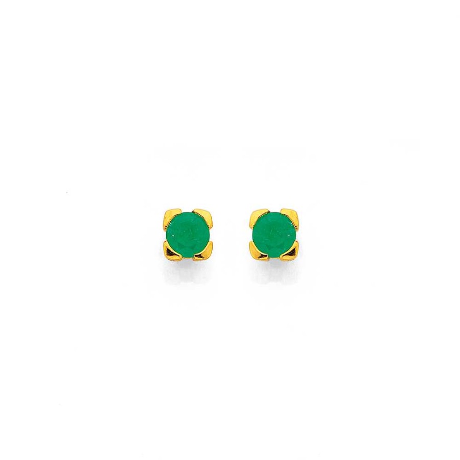 Earrings Pascoes | 9Ct Emerald Studs