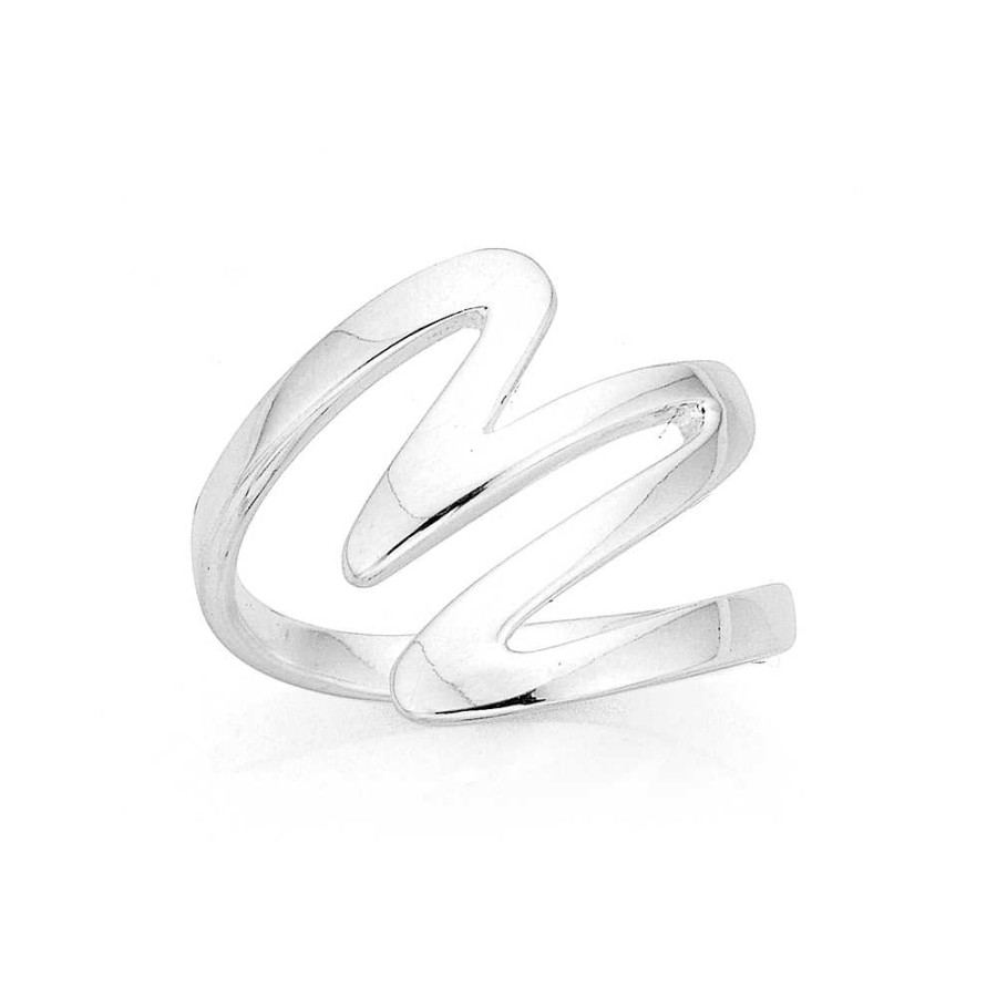 Rings Pascoes | Zig Zag Ring In Sterling Silver