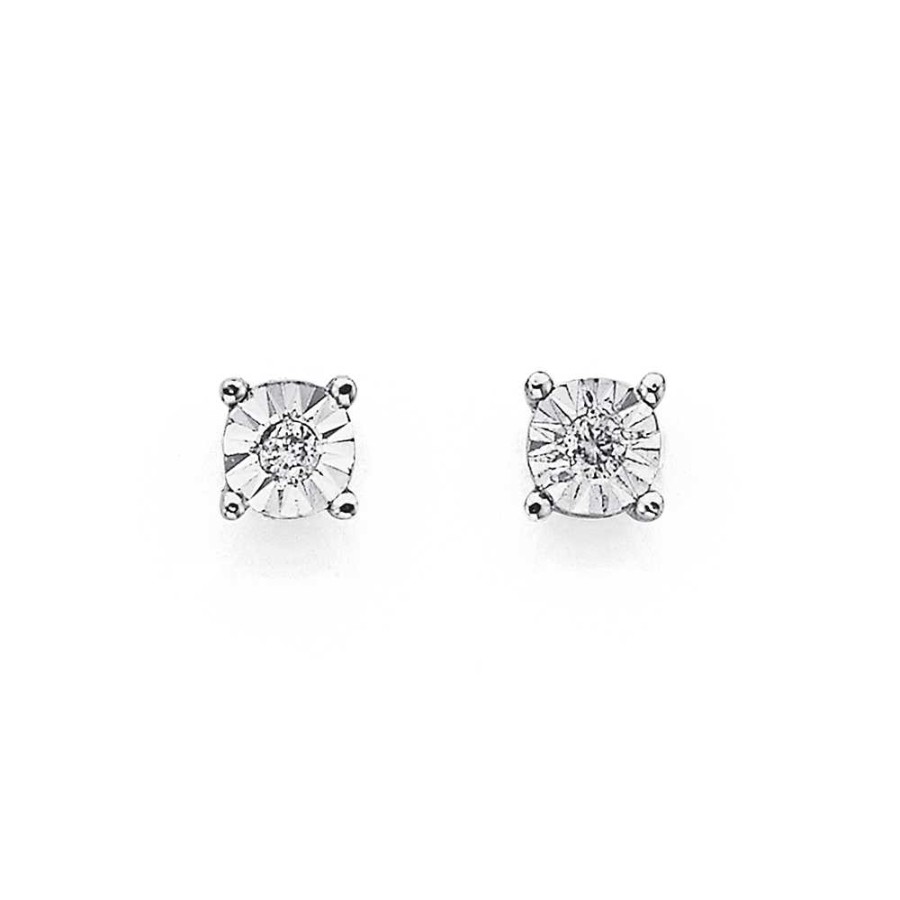 Earrings Pascoes | 9Ct Diamond Studs