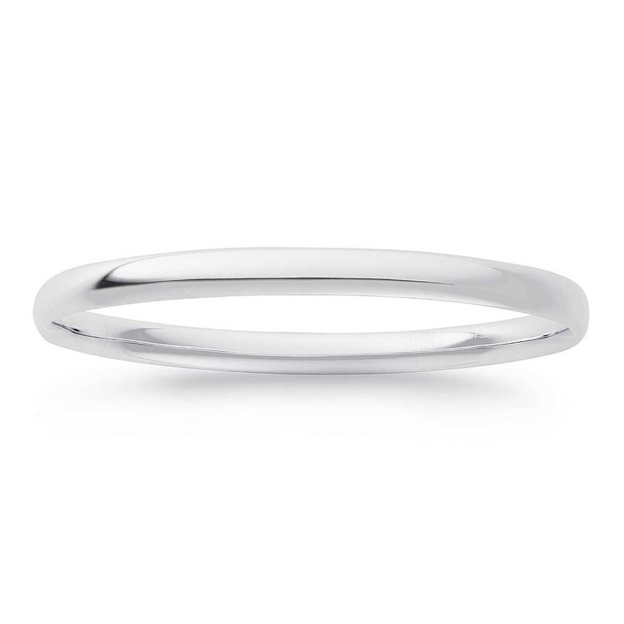 Bangles Pascoes | Sterling Silver 6X65Mm Comfort Bangle