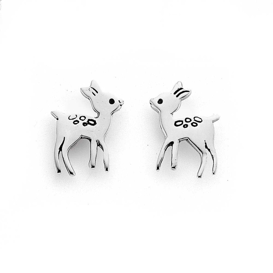 Earrings Pascoes | Sterling Silver Deer Studs