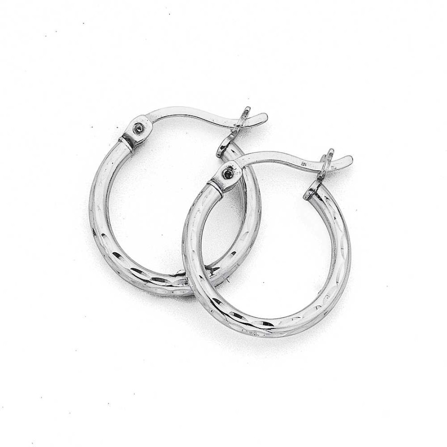 Earrings Pascoes | Sterling Silver Hoops 12Mm