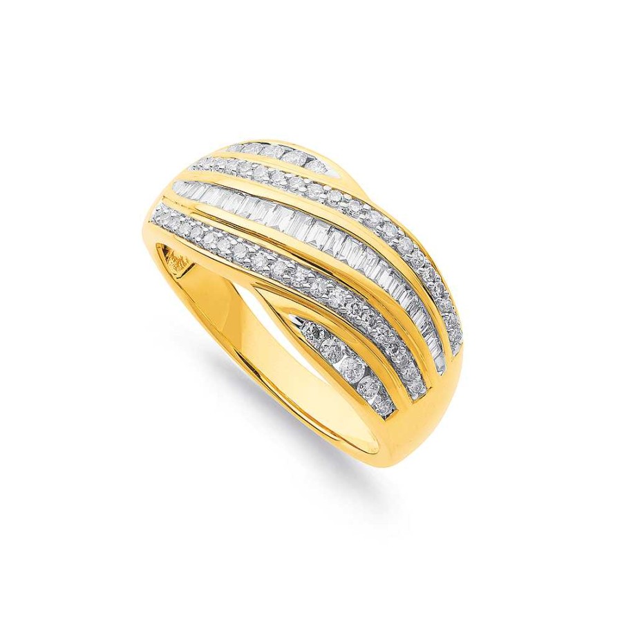 Rings Pascoes | 9Ct Diamond Dress Band Tdw=.50Ct