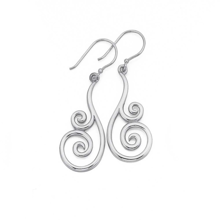 Earrings Pascoes | Sterling Silver Double Koru Earrings