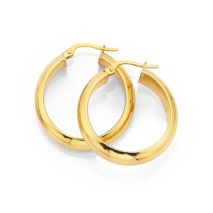 Earrings Pascoes | 9Ct 20Mm Hoops