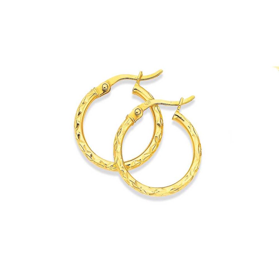 Earrings Pascoes | 9Ct Twist Hoops