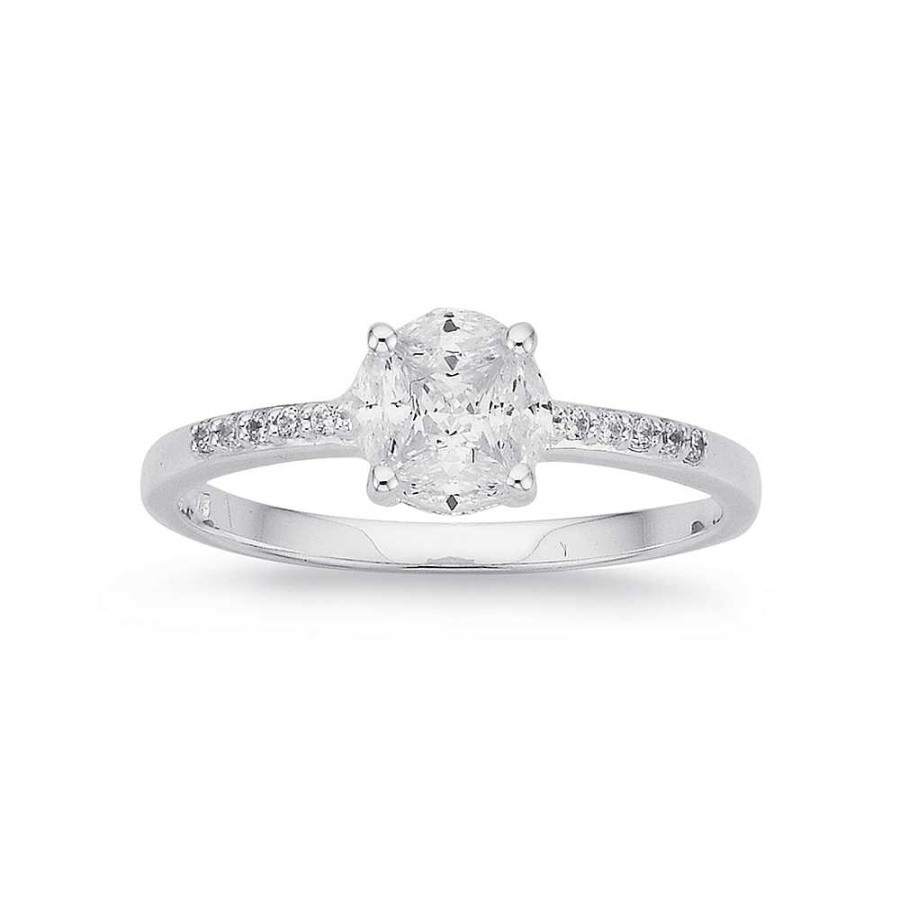 Rings Pascoes | Sterling Silver Cubic Zirconia Dress Ring