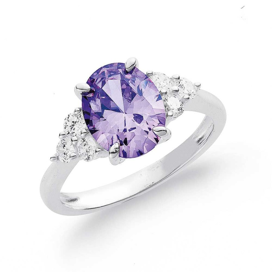 Rings Pascoes | Sterling Silver Cubic Zirconia Ring